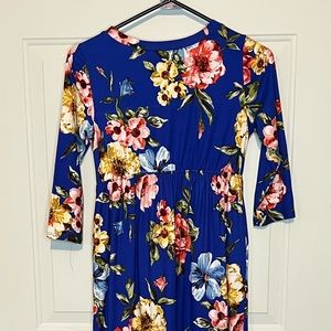 Tween girls long Pomelo floral dress